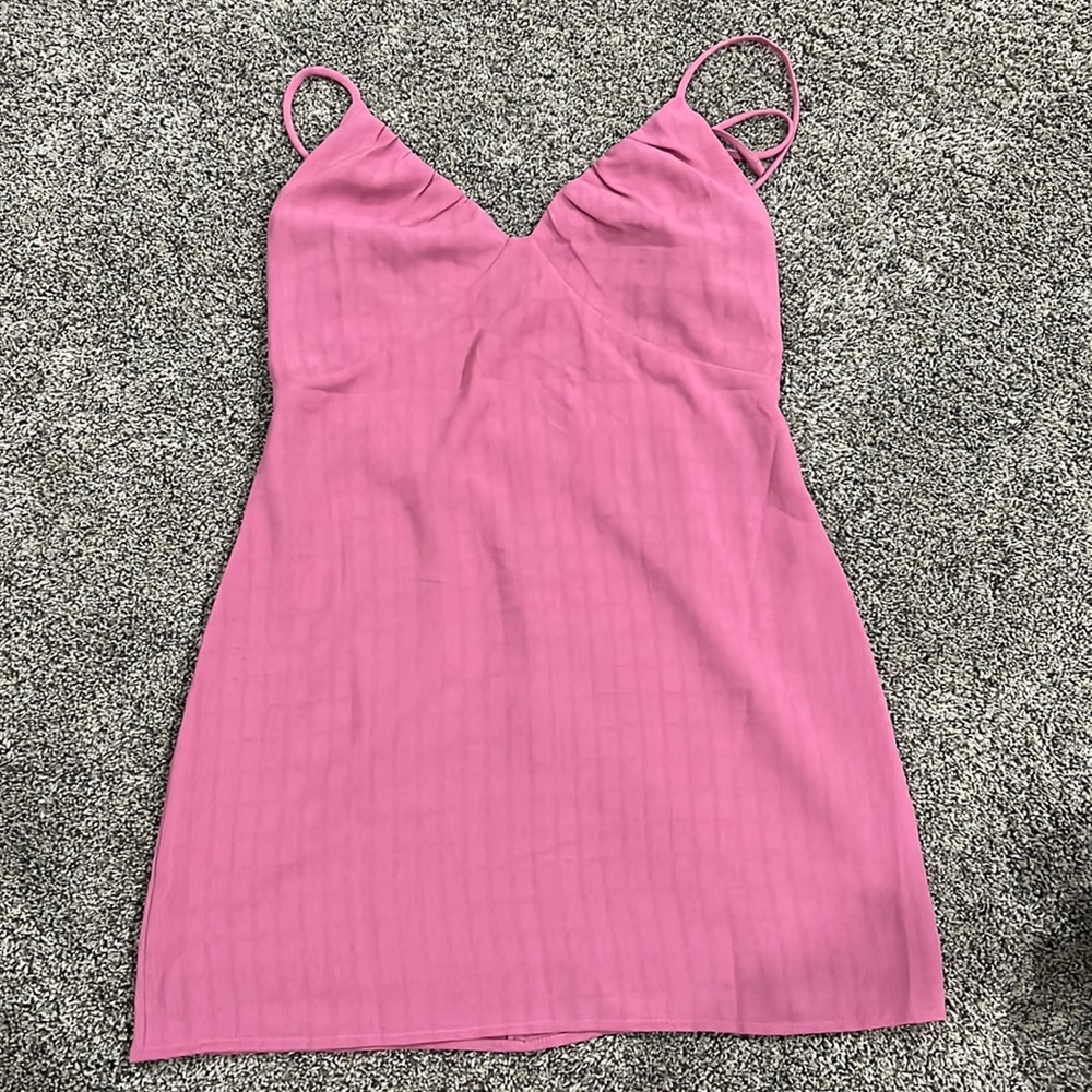 only i worn once medium pacsun pink mini dress super flattering not too tight
